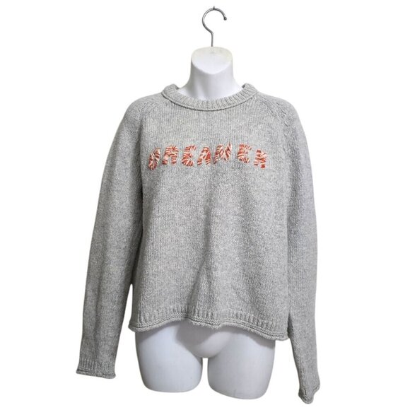 Madewell Dreamer Embroidered Keaton Pullover Sweater Sz M - Picture 2 of 9